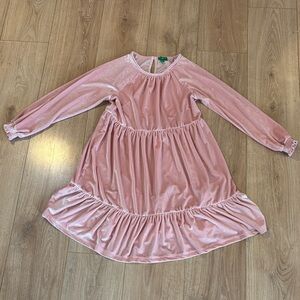💙 Soft Pink Long Sleeve Kids Dress 💙